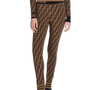FENDI PRINT KNIT PANTS